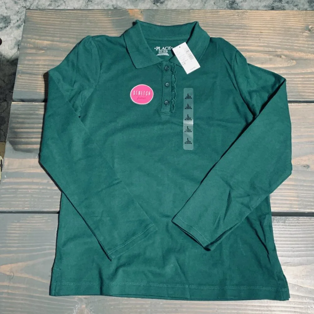 NWT- BUNDLE of 3 Girls Uniform Long Sleeve- Emerald
